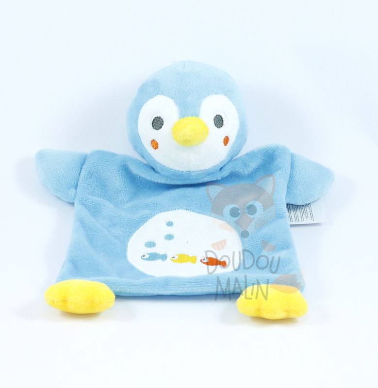  baby comforter penguin blue fish 